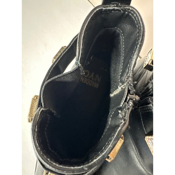 Women’s Size 10 Y2K Chunky Heel Boots Platform Grunge Retro Fall Streetwear - Picture 6 of 8